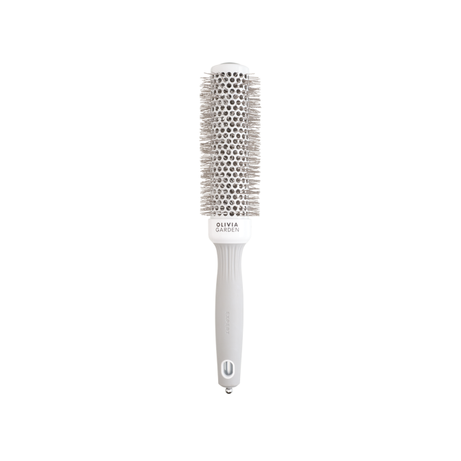 Браш Olivia Garden EXPERT BLOWOUT SPEED Wavy Bristles White & Grey 35 (ID2025) 