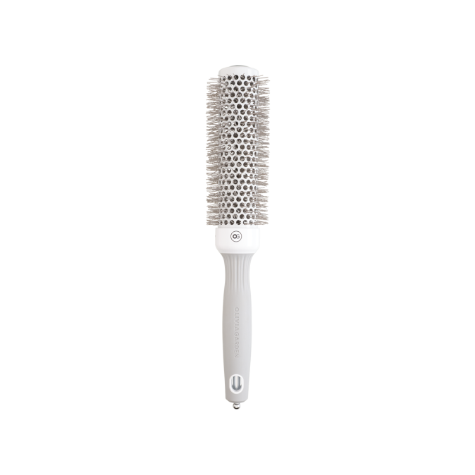 Браш Olivia Garden EXPERT BLOWOUT SPEED Wavy Bristles White & Grey 35 (ID2025) 