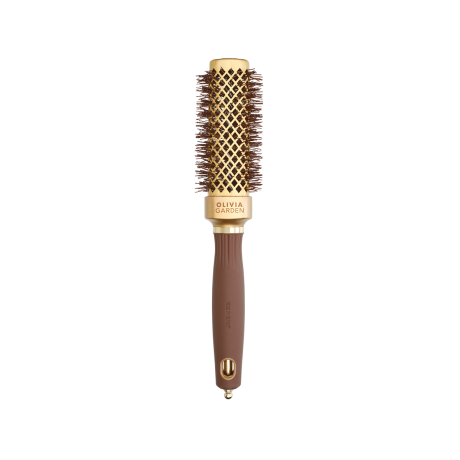 Браш Olivia Garden EXPERT BLOWOUT STRAIGHT Wavy Bristles Gold & Brown 30 (ID2058)