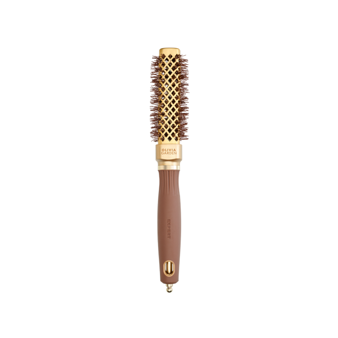 Браш Olivia Garden EXPERT BLOWOUT STRAIGHT Wavy Bristles Gold & Brown 20 (ID2057) от компании ИРИС