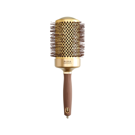 Браш Olivia Garden EXPERT BLOWOUT SHINE Wavy Bristles Gold & Brown 65 (ID2052)