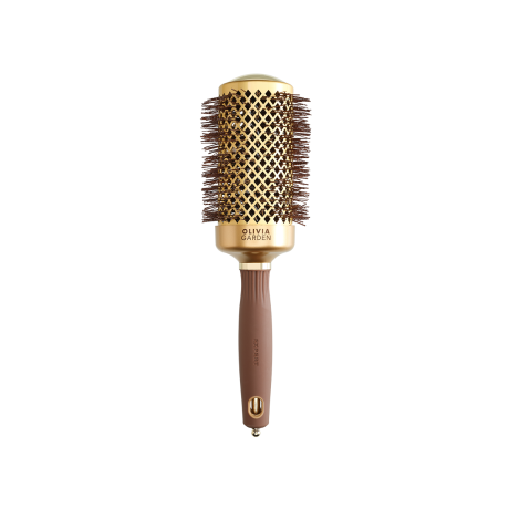 Браш Olivia Garden EXPERT BLOWOUT SHINE Wavy Bristles Gold & Brown 55 (ID2051)