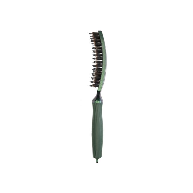 Щетка для волос Olivia Garden Fingerbrush Care Ionic boar&nylon Зеленый изумруд M (ID1826) от компании ИРИС