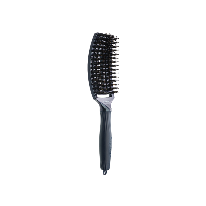 Щетка для волос Olivia Garden Fingerbrush Care Ionic boar&nylon Синий сапфир M (ID1825) от компании ИРИС