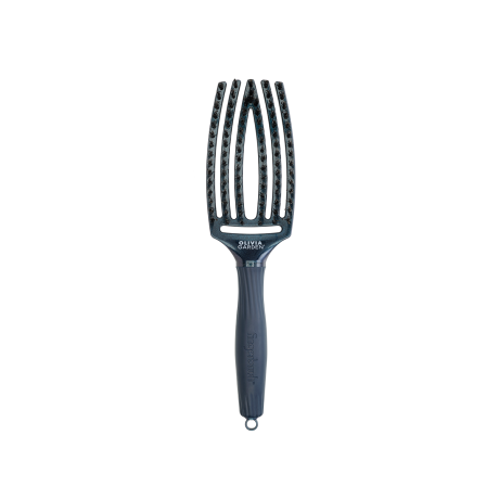 Щетка для волос Olivia Garden Fingerbrush Care Ionic boar&nylon Синий сапфир M (ID1825)
