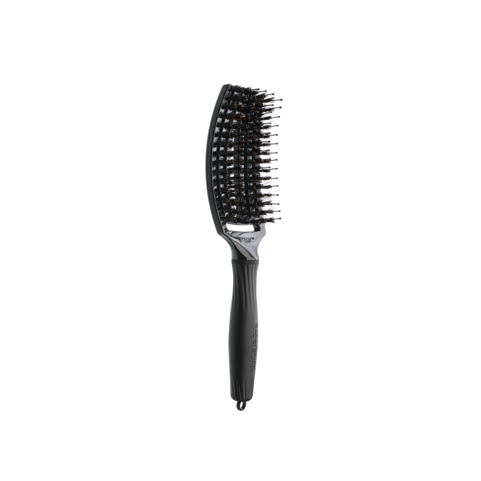 Щетка для волос Olivia Garden Fingerbrush Care Ionic boar&nylon Черный оникс M (ID1828) от компании ИРИС
