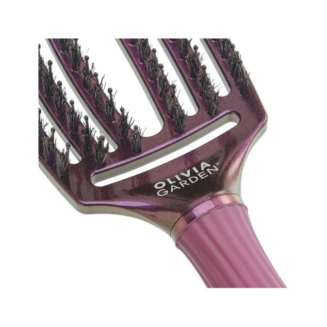 Щетка для волос Olivia Garden Fingerbrush Care Ionic boar&nylon Фиолетовый аметист M (ID1827) от компании ИРИС