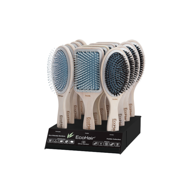 Дисплей брашів Olivia Garden Ecohair Display 12 Pcs Paddle 4X(Co+Dt+St) (BR-EHD12-00000) 