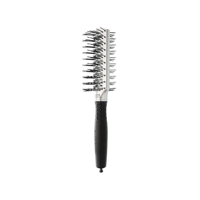 Щітка для волосся Olivia Garden ESSENTIAL STYLE DOUBLE TUNNEL Nylon/Double Bristles Silver (ID2108) 