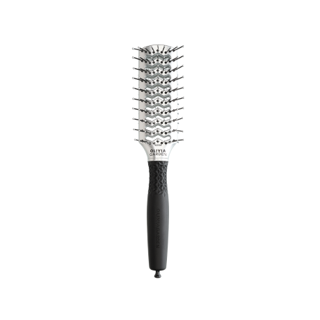 Щітка для волосся Olivia Garden ESSENTIAL STYLE DOUBLE TUNNEL Nylon/Double Bristles Silver (ID2108)
