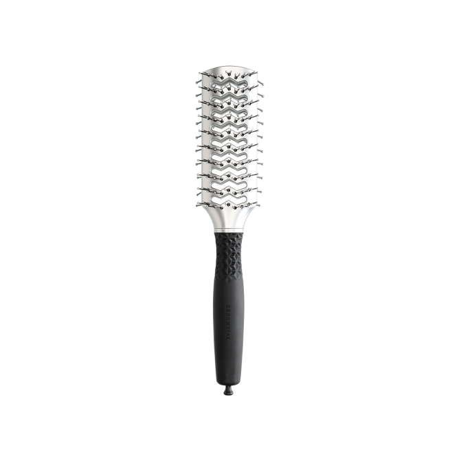 Щітка для волосся Olivia Garden ESSENTIAL STYLE DOUBLE TUNNEL Nylon/Double Bristles Silver (ID2108) 