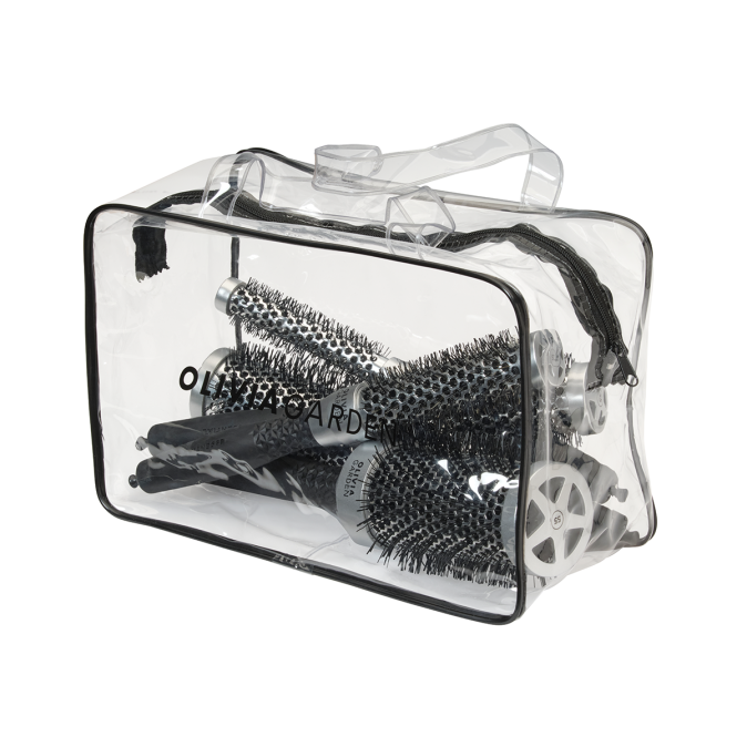 Набір брашів Olivia Garden ESSENTIAL BLOWOUT CLASSIC Silver Bag 5pc (15 + 25 + 35 + 45 + 55) (ID2102) 