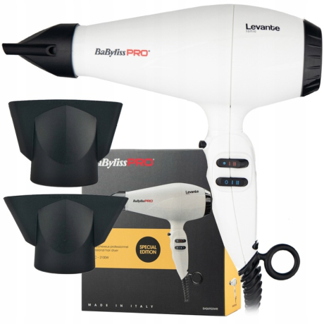 Фен Levante Ionic white 2100 вт, дефект упаковки -10%