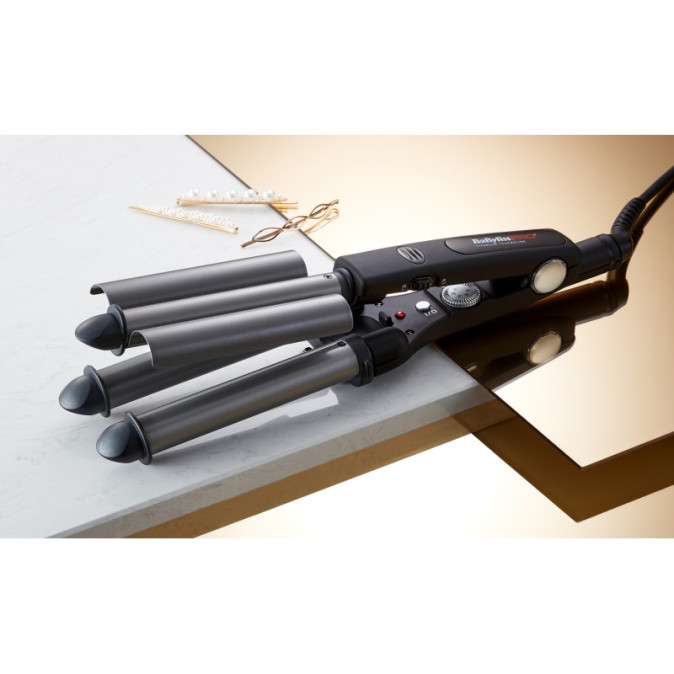 Потрійна плойка BaByliss PRO BAB2269TTE Triple Barrel d.22-19-22 мм титан-турмалин., регулятор темп., дефект упаковки -10% 
