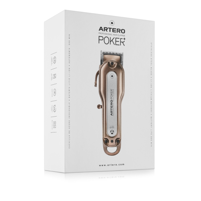 Машинка для стрижки акумуляторно-мережева Artero Clipper Poker+ (арт. M654) 
