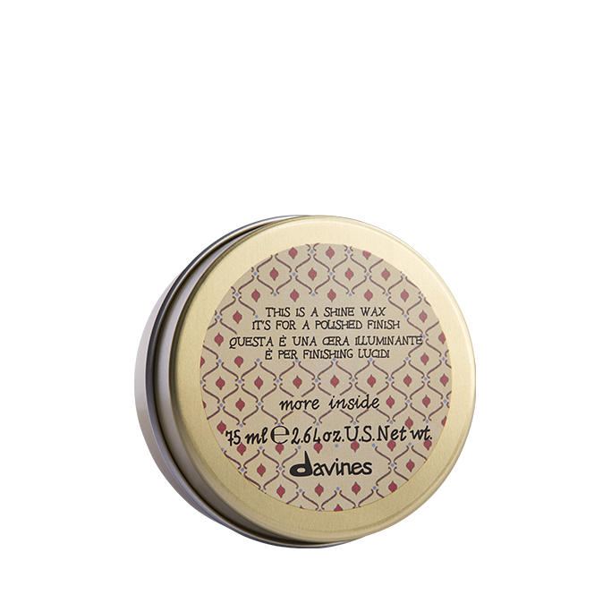 SHINE Wax Віск середньої фіксації для глянцевих образів з ефектом сяяння. Фіксація #2 More Inside Davines, 75 мл 