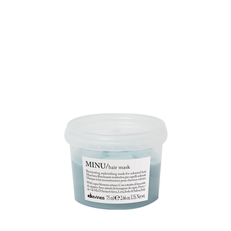 MINU Hair Mask Відновлювальна маска для блиску та збереження кольору фарбованого волосся Essential Haircare Davines, 75 мл