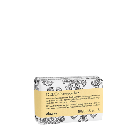 DEDE Shampoo bar Делікатний твердий шампунь для щоденного використання для всіх типів волосся Essential Haircare Davines, 100 мл