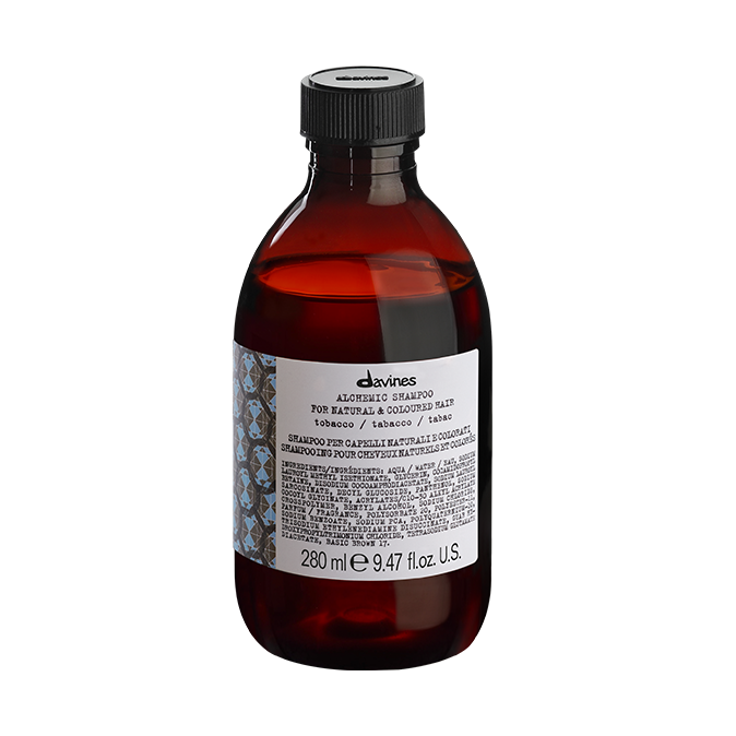 ALCHEMIC Shampoo Шампунь з прямими пігментами для підсилення кольору волосся тютюновий Davines, 280 мл 