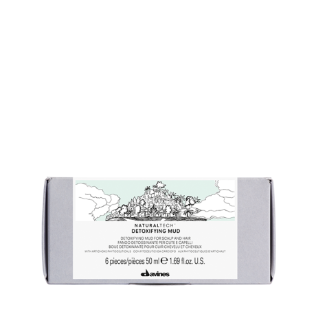 Грязь детоксицирующая  Detoxifying mud Davines, 6*50 мл