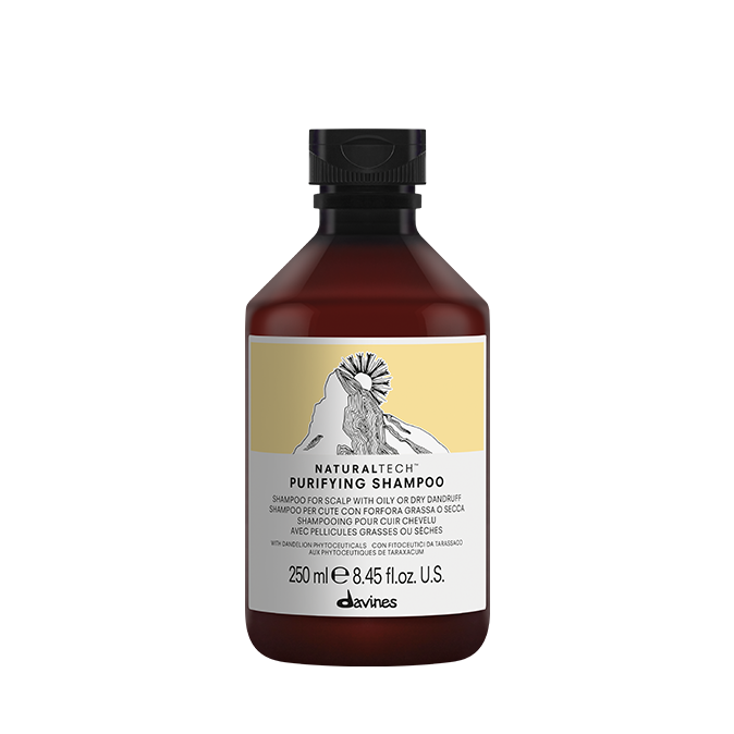 PURIFYING Shampoo Очищувальний шампунь проти сухої або жирної лупи Naturaltech Davines, 250 мл 