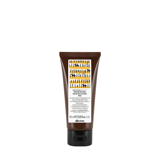 Питательная маска для реструктуризации поврежденных волос NOURISHING Hair Building Pak Davines, 60 мл от компании ИРИС