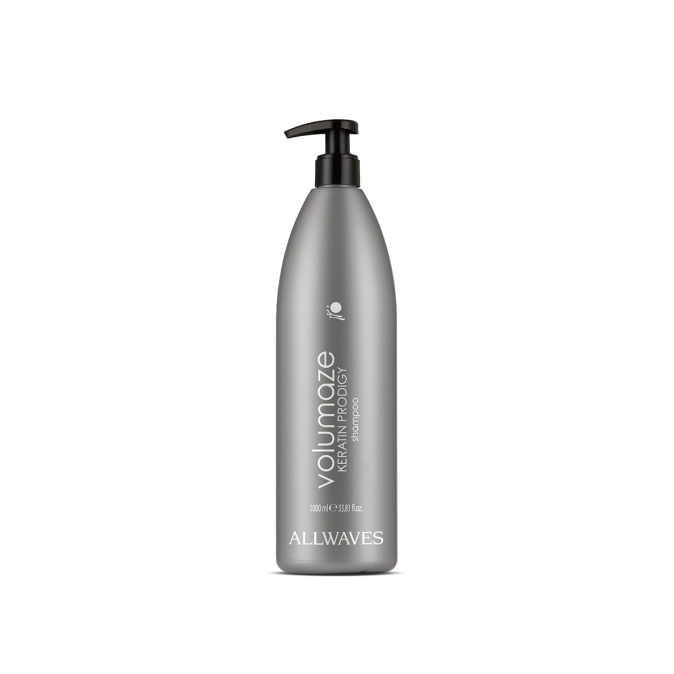Шампунь для об'єму волосся з кератином ALLWAVES VOLUMAZE KERATIN PRODIGY VOLUMISING SHAMPOO, 1000 мл 