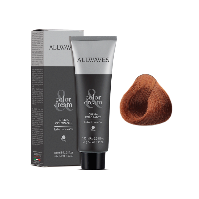 Крем-краска для волос ALLWAVES COLOR CREAM 7.4 Средний блонд медный от компании ИРИС