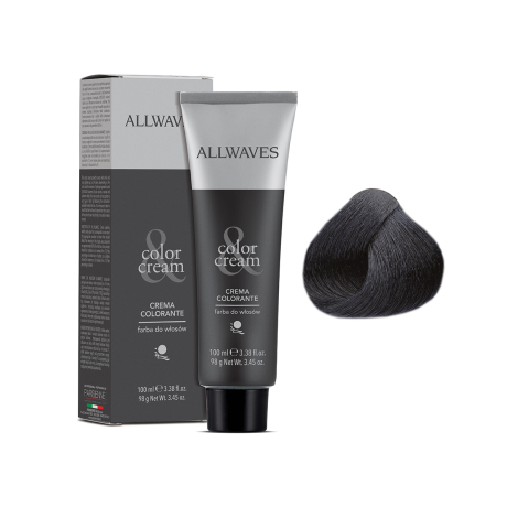 Крем-краска для волос ALLWAVES COLOR CREAM 1.10 Чистая лакрица