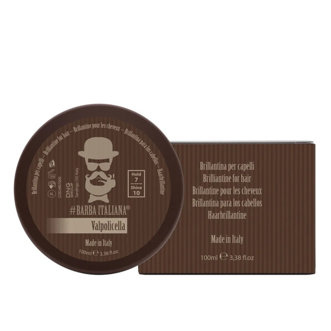 VALPOLICELLA Бриолин для волос сильной фиксации #Barba Italiana, 100 мл от компании ИРИС