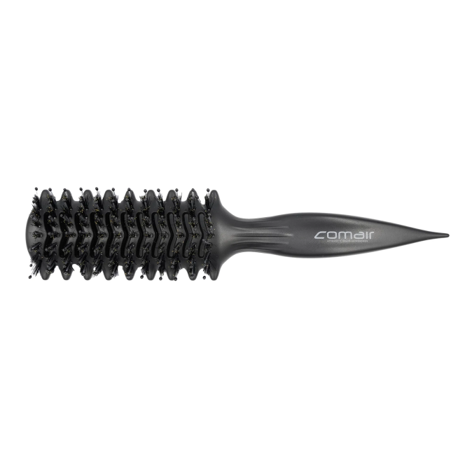 Професійна щітка COMAIR Ventbrush Curl, натуральна щетина кабана (арт. 7001474) для хвилястого і кучерявого волосся, чорна 