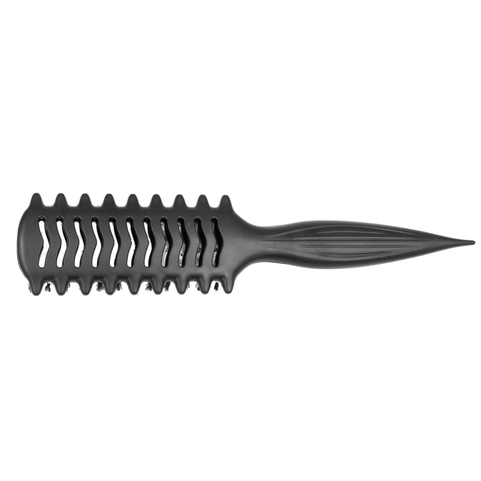 Професійна щітка COMAIR Ventbrush Curl, натуральна щетина кабана (арт. 7001474) для хвилястого і кучерявого волосся, чорна 