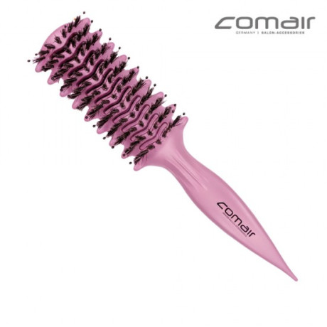 Професійна щітка COMAIR Ventbrush Curl Pink, натуральна щетина кабана (арт. 7001499) для хвилястого і кучерявого волосся, рожева