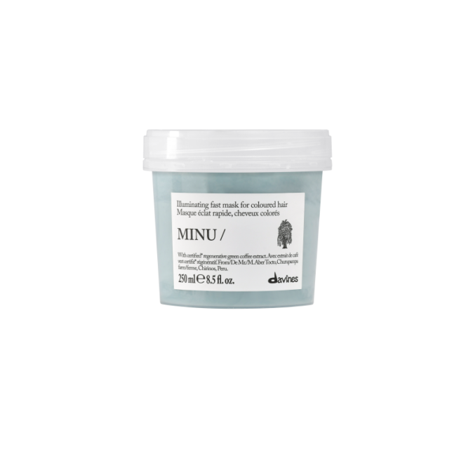 Davines MINU Маска швидкої дії для збереження кольору фарбованого волосся Essential Haircare, 250 мл 