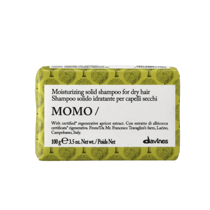 Davines MOMO Зволожувальний твердий шампунь для сухого волосся, 100г 