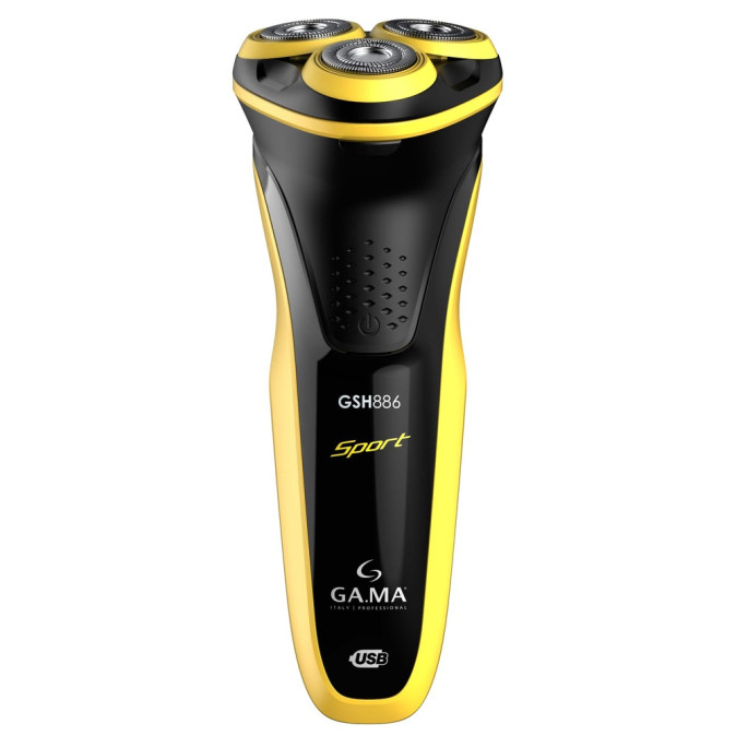 електробритва Ga.Ma GSH886 SPORT з плаваючими головками та лiтiєвою батареєю sport, дефект упаковки -10% 