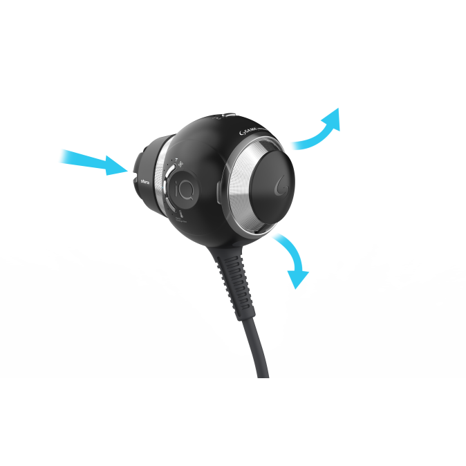 Фен для волос GA.MA IQ Sfera black от компании ИРИС