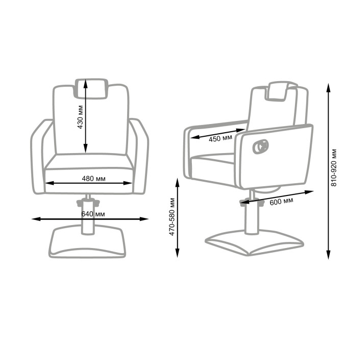 Парикмахерское кресло VERSA PLUS NEO BEAUTY (PK02) от компании ИРИС