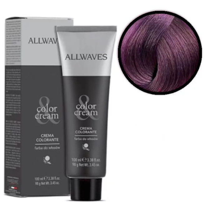 Крем-фарба для волосся ALLWAVES COLOR CREAM 6.2 темно фіолетовий блонд, 100 мл, дефект упаковки 
