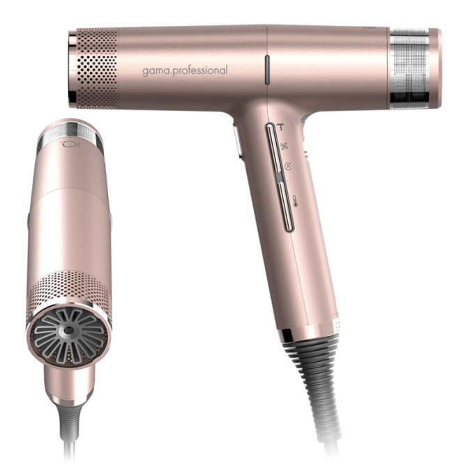 Фен профессиональный GAMA iQ 2 ROSE GOLD розовое золото, дефект упаковки от компании ИРИС