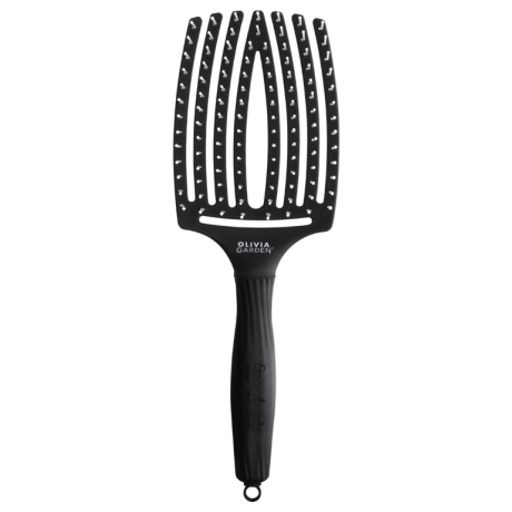 Olivia Garden Fingerbrush Care Iconic Nylon Bristles Black L (ID1394) 