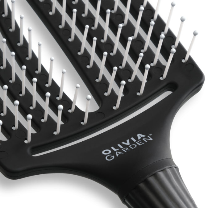 Olivia Garden Fingerbrush Care Iconic Nylon Bristles Black L (ID1394) от компании ИРИС