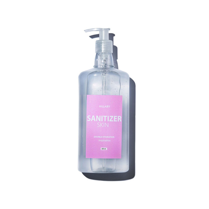 Антисептик Санитайзер HiLLARY Skin SANITIZER DOUBLE HYDRATION inspiration 500 ml от компании ИРИС